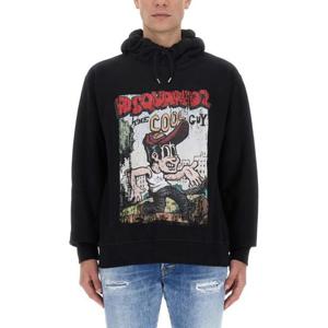 디스퀘어드2 후드 티셔츠 S71GU0598 S25516900 Black