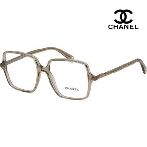 샤넬 안경테 CH3448 C1723 얇은 투명 사각형 모던 명품 뿔테 데일리