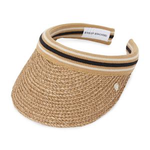 헬렌카민스키 스트라이프 바이저 HAT52203 NOUGAT BLACK STRIPE