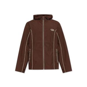 디젤 J 하이브스 로고 아플리케 후드 재킷 A061490DGAM 7FG TP946438911