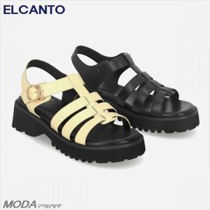 [엘칸토]경량 쿠션UP 청키 플랫폼 여성 샌들 1XWW55X_GN