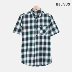 [빌리버스]빌리버스 남자 반팔 셔츠 체크 여름 남방 BBI041