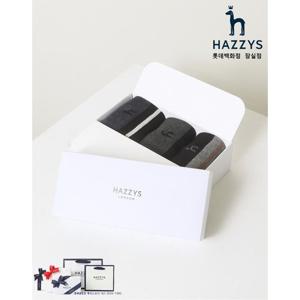 [헤지스ACC][선물포장] HJSS5E005N2_네이비 컬러 배색 장목 남성 양말 3종 세트_HI505