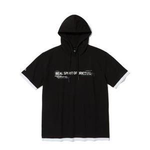 인터크루 HC04 남)라벨 메쉬 배색후드반팔 ITZ2TH01A