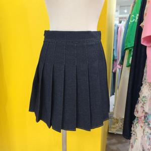 르피타 DP01 흑청주름미니스커트 L252BSK851