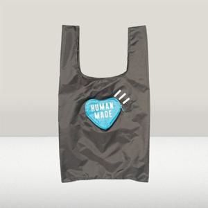 공용 휴먼 메이드 하트 쇼핑백 스몰 그레이 HM30GD026