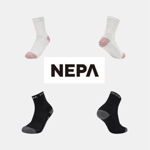 [네파]공용 에어로쿨 트레킹 서포트 중목 양말_7LC8301_BP