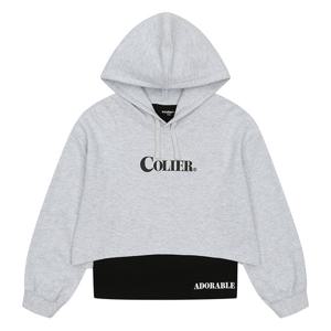 에꼴리에 여아 레이어드 레터링 후드 티셔츠 23C0453_GY