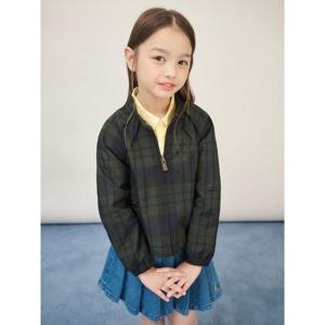 [빈폴키즈] [Reedition] 프리미엄 체크 바람막이 점퍼  그린 (BI5839G01M)