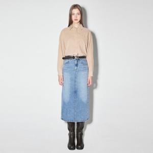 [버커루]여성 데님 롱 스커트 B255DK980P