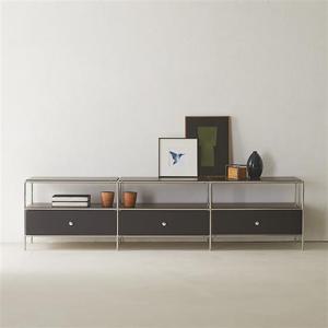 우아미가구 제인 모듈 선반 수납 낮은 거실장 2000