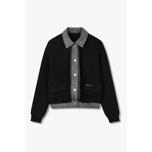 [보브] 보브 VOV 데님 패치 니트 가디건 (7155450003) 7155450003