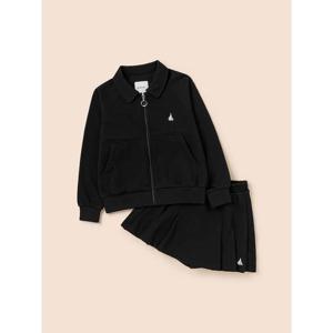 [빈폴키즈] 저지 칼라 루즈핏 집업 투피스  블랙 (BI5871G035)