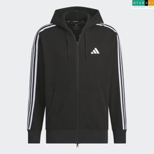 아디다스 현대백화점 [MAN] 에센셜+ 루즈 핏 3S 프렌치 테리 풀집 후디 JW6924 인기자켓 [현대백화점 쇼핑백 증정]