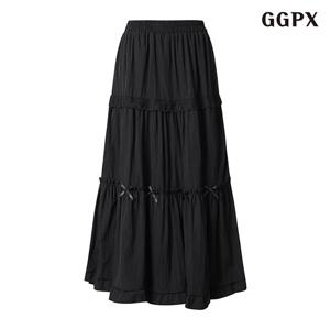 GGPX 레이스 플레어 롱스커트 (GPAWH002D)