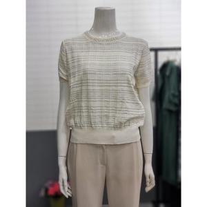 아날도바시니 세이브존02 메탈체크니트 티 AY09KP09S