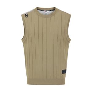 [마스터바니에디션] (411E3SV202)남성 카모 텍스처 블록 니트 베스트 411E3SV202