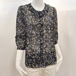 올리비아하슬러 HC04 세련된 프린트 패턴이 멋스러운 쉬폰 블라우스 OHDFBL203