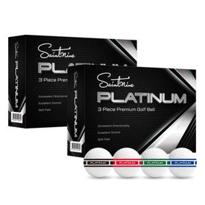 세인트나인 플래티넘 3피스 4컬러 리미티드 컬렉션 고반발 저압축 골프공 24구