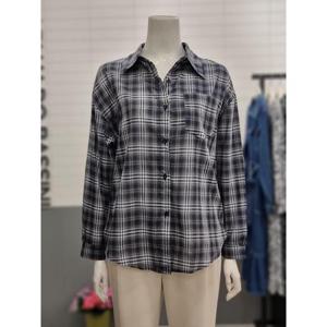 아날도바시니 세이브존02 체크 카라 셔츠 AY09BL17S