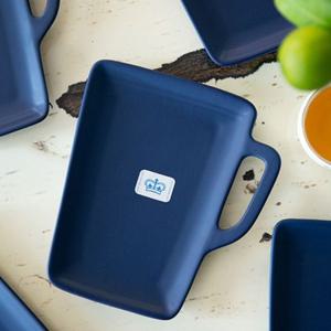 이천도자기 조이엘로 네이비 머그 접시 12.5cm