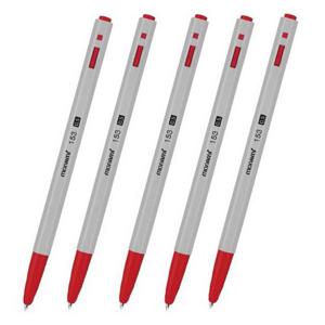 모나미 153 유성 볼펜 적 0.5mm 12자루 1타 BP 유성 필기 수업 교실 대학 강의 자습 학생 사무 오피스