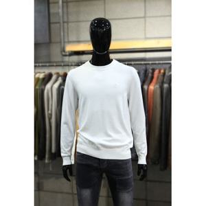 [빠니깔레]MARIO소프트울스판 아이보리화이트 레귤러핏 크루넥니트 m-init65iv