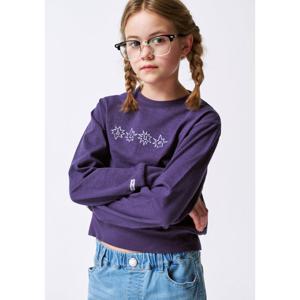 [블루테일]블루 자수 바이올렛 스웨트셔츠AZA4TS02VI