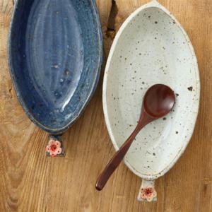 이천도자기 손화 타원 그라탕기 접시 27.5cm 도자기접시 도자기그릇 반찬기 반찬