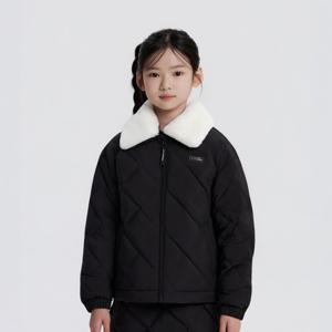 [내셔널지오그래픽키즈]K254GPD910 여아 튜브 패딩 점퍼 CARBON BLACK