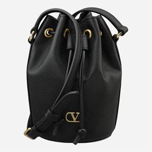 [발렌티노]5F 7W2P0AJ2 SNP 0NO V로고 레더 버킷백 블랙