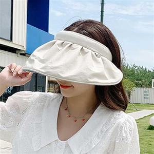 여성썬캡 자외선 차단 썬캡 접이식 여름 모자 바캉스룩 넓은챙