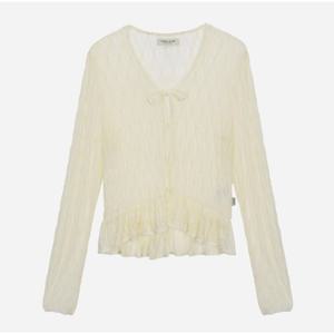 [써스데이아일랜드]시스루 오픈형 블라우스 T256MBL137W