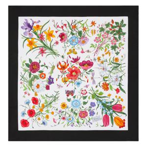 구찌 여성 GG 울오버 플라워 프린트 실크 스카프(멀티컬러) 821061 3G001 9060