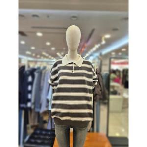 부루앤쥬디 세이브존03 부루앤쥬디 반오픈 카라 단가라 니트 AGBBRLPO101AA