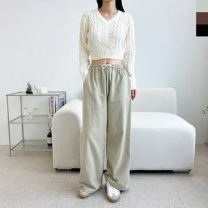 [179st.w]GQQ SF1038W 여자 스토퍼 코튼 트윌 팬츠 허리 편안한