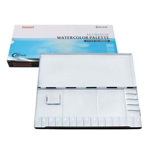단아미 알루미늄 파레트 수채화 검정 팔레트 20칸 붓세트 물감 미술교재 미술 미술학습 수채화붓 물감브러쉬 팔레트 물감팔레트 수채화팔레트