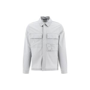 23SS CP컴퍼니 로고 패치 개버딘 집업 셔츠 14CMSH072A 006472A 805