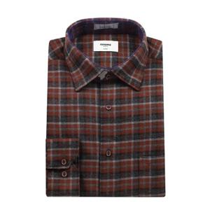 [레노마(셔츠)]타탄체크 긴소매 일반핏셔츠 RPWSG1040BW