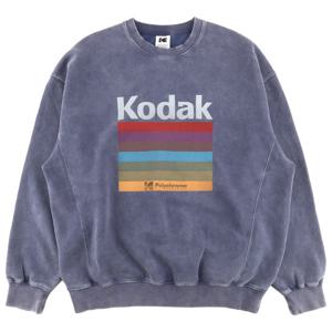 코닥 레인보우 스노우워싱 기모 맨투맨 K5423EFST1NVY