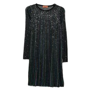 미소니 미디 원피스 DS25WG2BBK01CL MULTIBLK GREEN BLUET