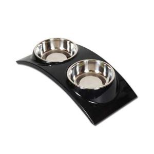 애견밥그릇 레인보우 식탁 블랙 애견식기 개밥그릇 강아지사료