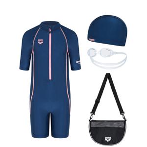 아레나 여성 킥앤풀 여아동 3부 반신 슈트 키트 A5SG1KG03_NVY
