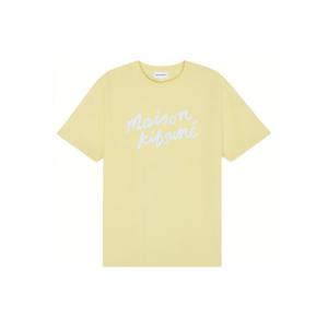 메종키츠네 MAISON KITSUNE 핸드라이팅 남성 반팔티셔츠 MM00101KJ0118 P712