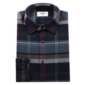 [레노마(셔츠)]세련된 컬러감의 멀티체크 기모일반핏  RPWSG1038NY