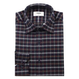 [레노마(셔츠)]따뜻한 멀티컬러 투톤변형체크 슬림핏기모 RPWSL1131NY