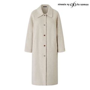 [나인식스뉴욕(영캐릭터)]데일리 울 블렌드 버튼업 롱 코트 (NP4JH007L0)