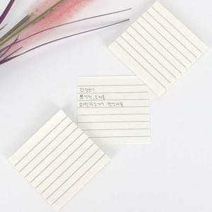 가로줄 접착메모지 화이트 단어메모지 접착메모지 미니메모지 메모지 가로선메모지