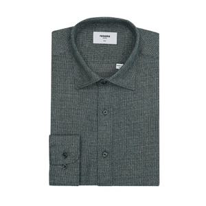 [레노마(셔츠)]시티 스트라이프   슬림핏 기모남방 ROWSL0036GY