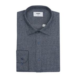 [레노마(셔츠)]시티 스트라이프   슬림핏 기모남방 ROWSL0036NY